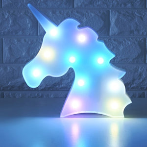 Multicolor Unicorn Night Light